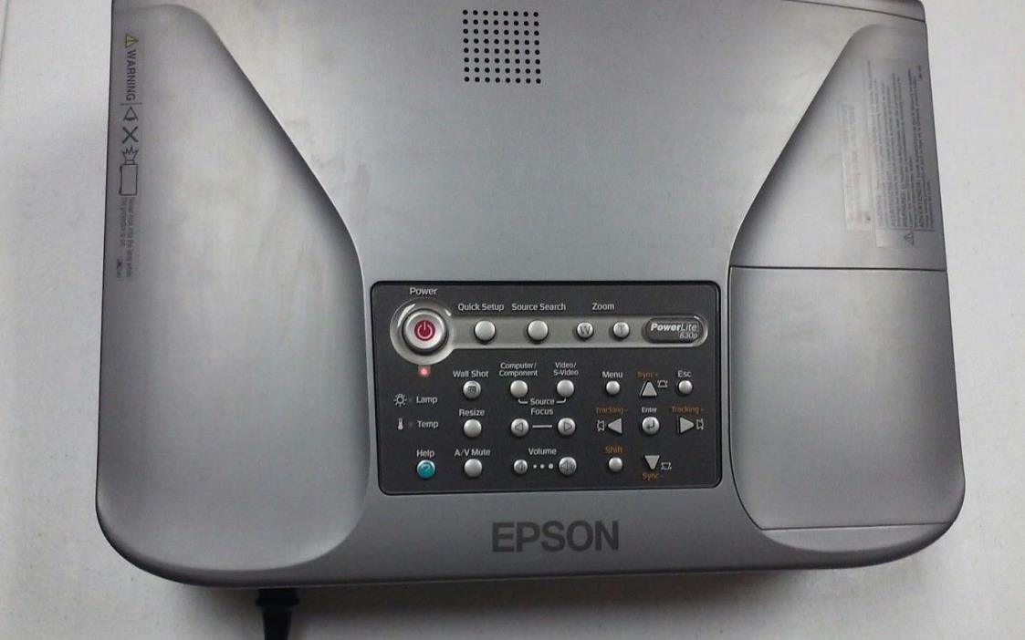 (F) EPSON 3 LCD POWER LITE 830P PROJECTOR (Z-6676)