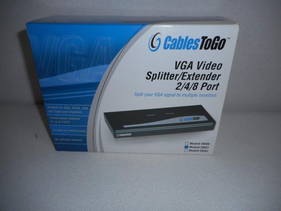 Cables To Go Vga Video Splitter/Extender 2/4/8  Model 29551