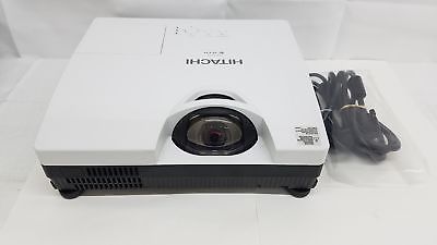 HITACHI CP-D10 SHORT THROW PROJECTOR  3 LCD PROJECTOR 27 LAMP HOURS