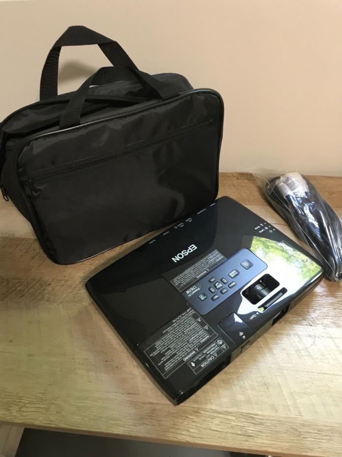 Epson PowerLite 1761W LCD Projector - Works Great -