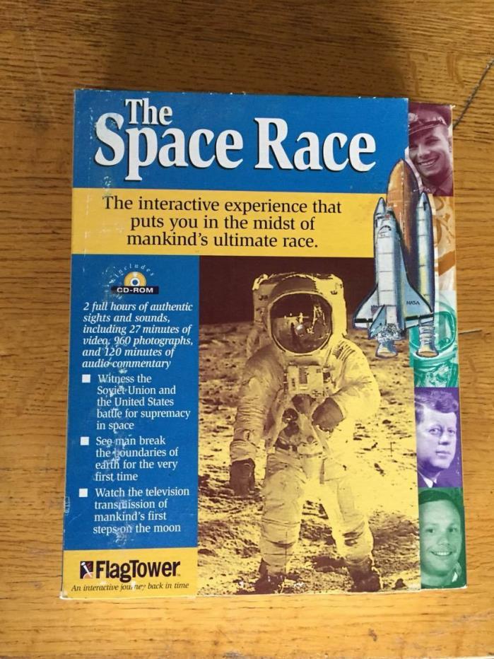 The Space Race FlagTower-Vinatge Computer PC Video Game-Very Rare 1995 NEW
