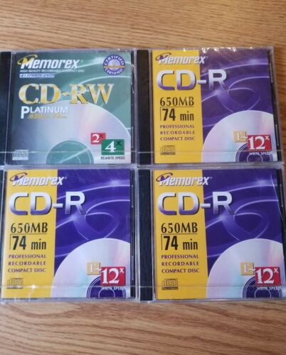 MEMOREX HIGH QUALITY RECORDABLE COMPACT DISC NEW SET OF 2