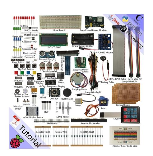 Freenove Ultimate Starter Kit For Raspberry Pi Beginner Learning w/ Tutorial