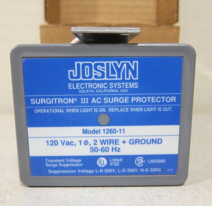 Joslyn 1260-11 SURGITRON III AC SURGE ARRESTER