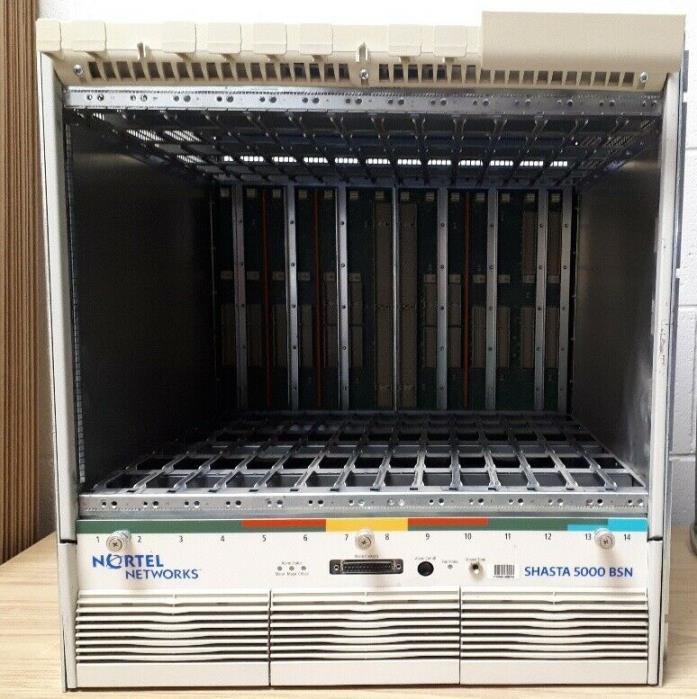 NORTEL SHASTA 5000 BSN CHASIS (NTJT10AA-X9) WITH FAN TRAY (HECI-IPMMHH0ERA)