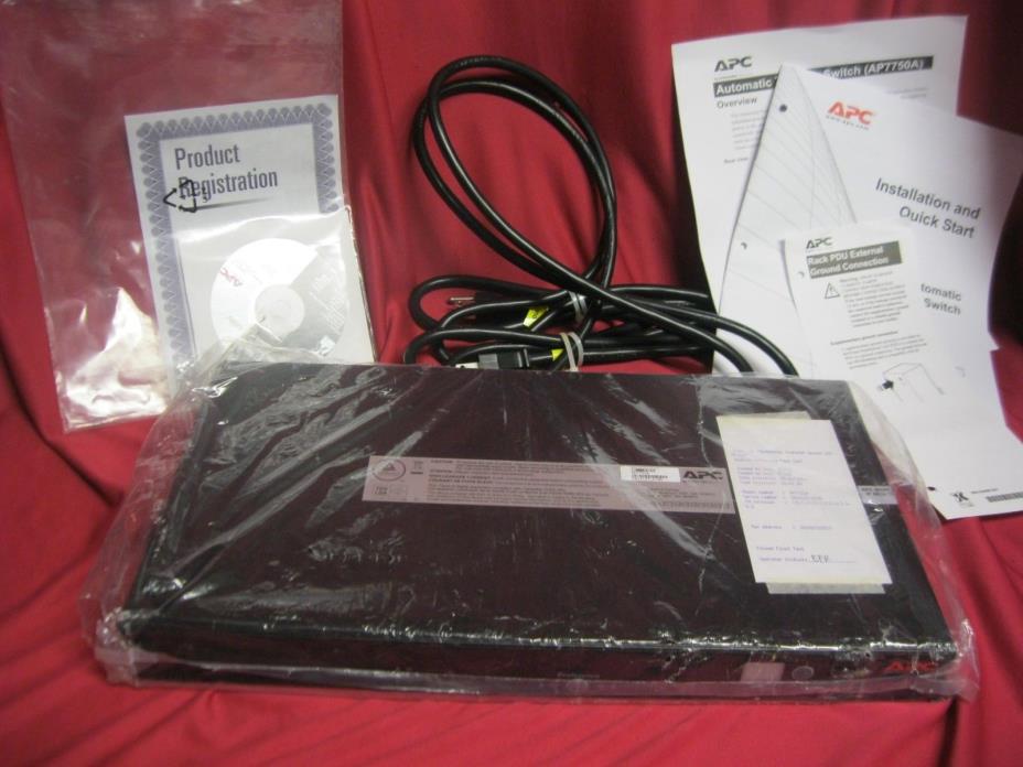 NEW APC Automatic Transfer Switch AP7750A New