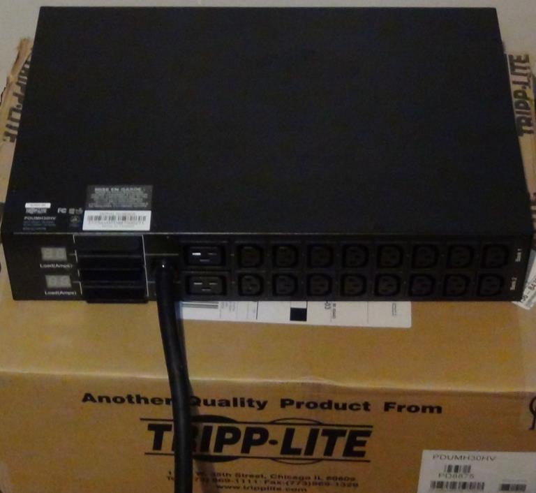 TRIPP-LITE METERED L6-30P PDU 5.8KW 208-240V 30A 16 C13 2 C19