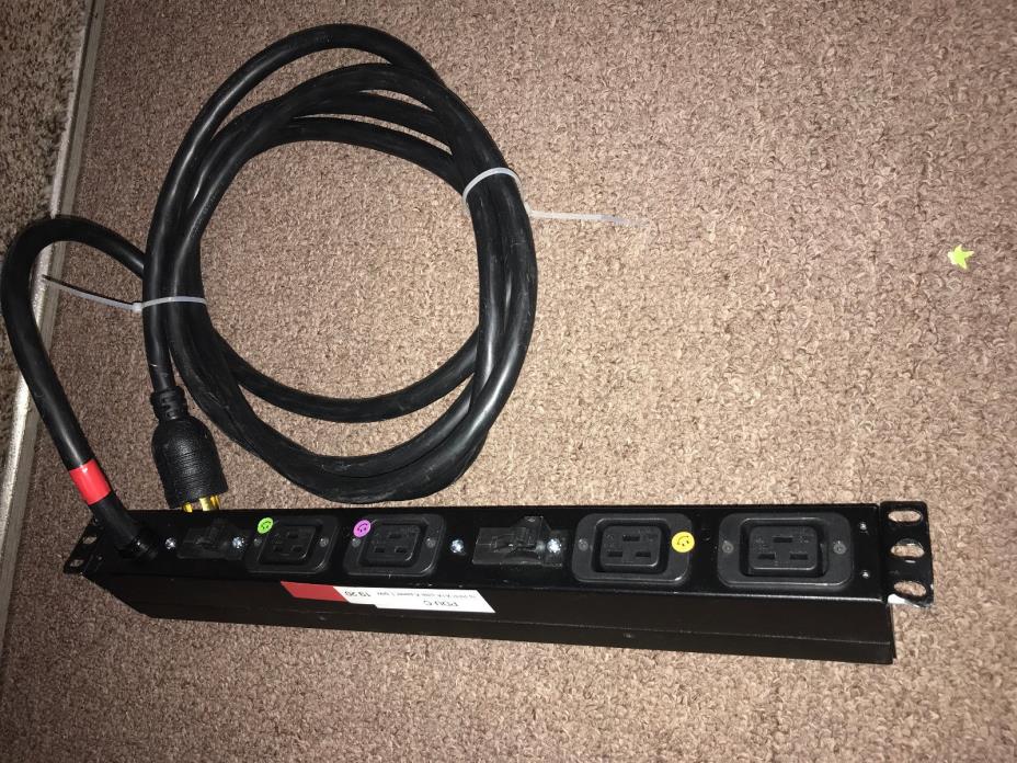 2: APC AP9570 Power Distribution Unit Basic Rack PDU 20amp rack ears four 242867