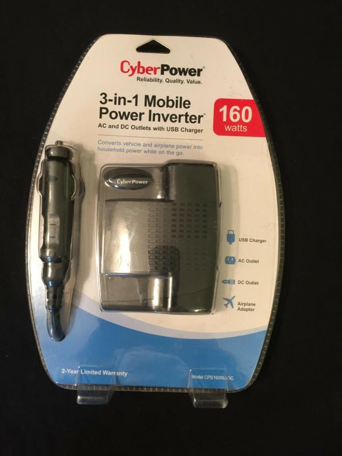 3-in-1 Mobile Power Inverter CPS 160 SU-DC CyberPower