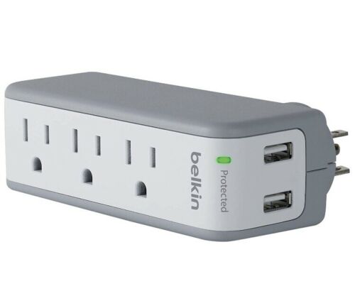 Belkin SurgePlus USB Swivel Surge Protector and Charger 2.1A 10W BST300 (A)