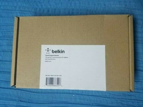 NEW Belkin 3-Outlet Mini Travel Swivel Surge Protector with Dual USB Ports