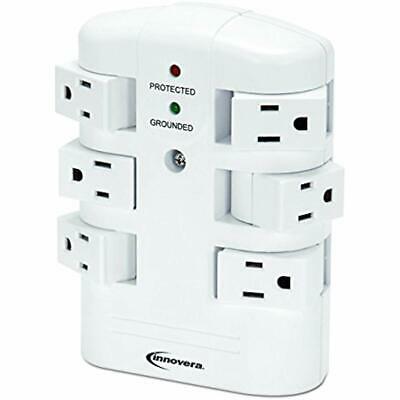 Innovera Wall Surge Protectors Mount Protector, 6-Outlets (71651) Office