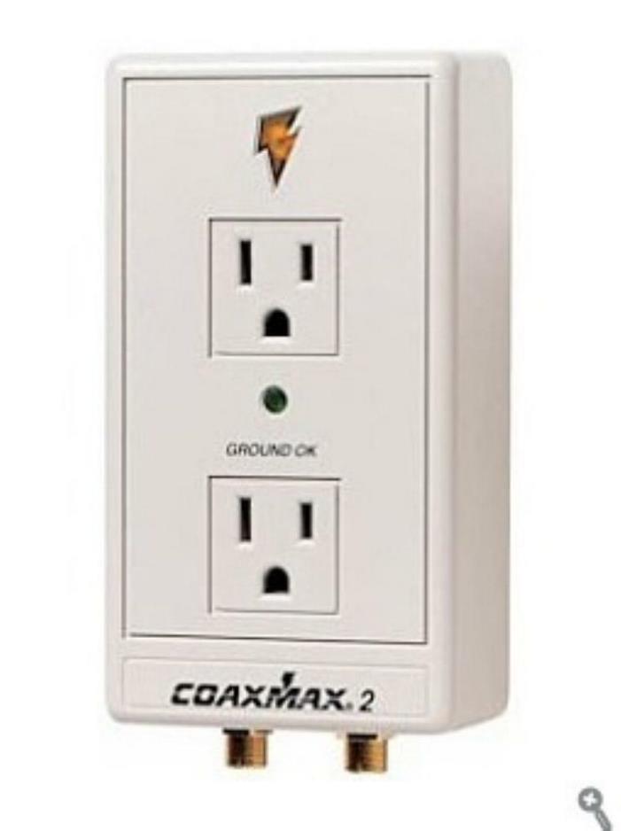 NEW! Panamax Coaxmax 2 UTP Dual Transient Voltage Surge Protector 2 Plug