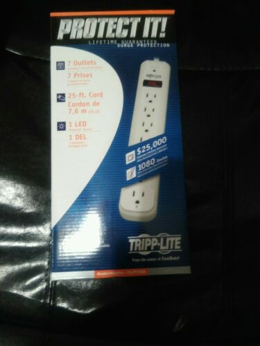 25' Tripp Lite TRPTLP725 Surge Suppressor, Protector, Power Strip NEW GENUINE