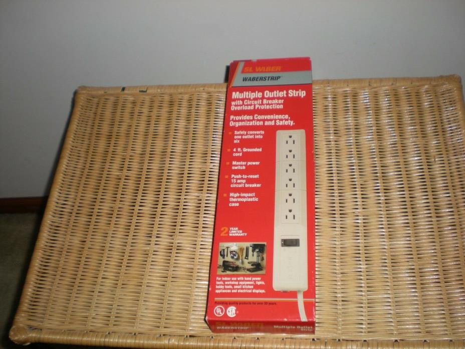 NEW Tripp Lite PS6 6-outlet Power Strip 4ft Waber 6 Outlet