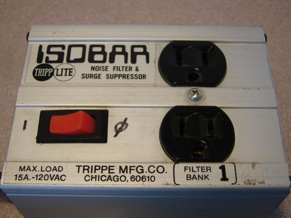 TRIPP LITE ISOBAR EH-Y TWO OUTLET SURGE PROTECTOR 15A- 120Vac No Box