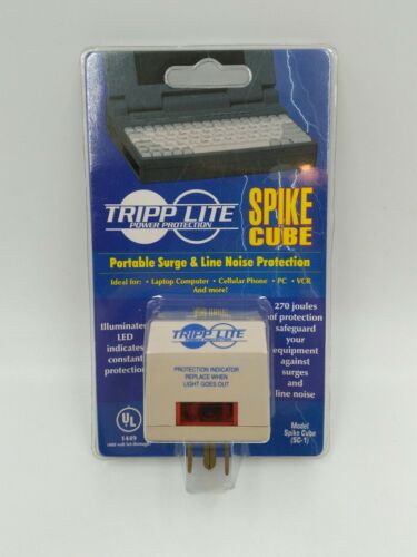 NEW Tripp Lite Portable Surge & Line Noise Protection Spike Cube SC-1