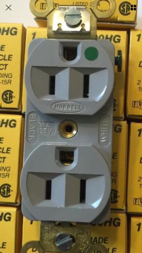 Hubble Hospital Grade Outlets, 125 V 15 Amp'S Gray Brand New In The Box