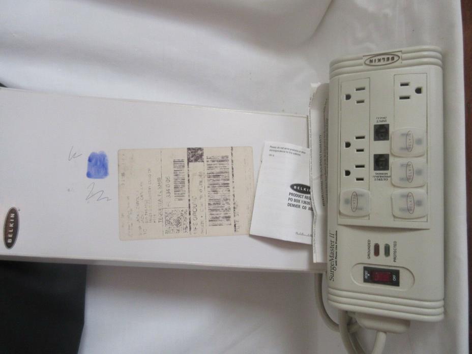 Belkin F9M923-08GRY-DLSurge Suppression Suppressor Power Tap Strip w Phone Line