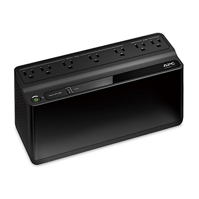 APC UPS Battery Backup & Surge Protector with USB Charger, 600VA, APC Back-UPS