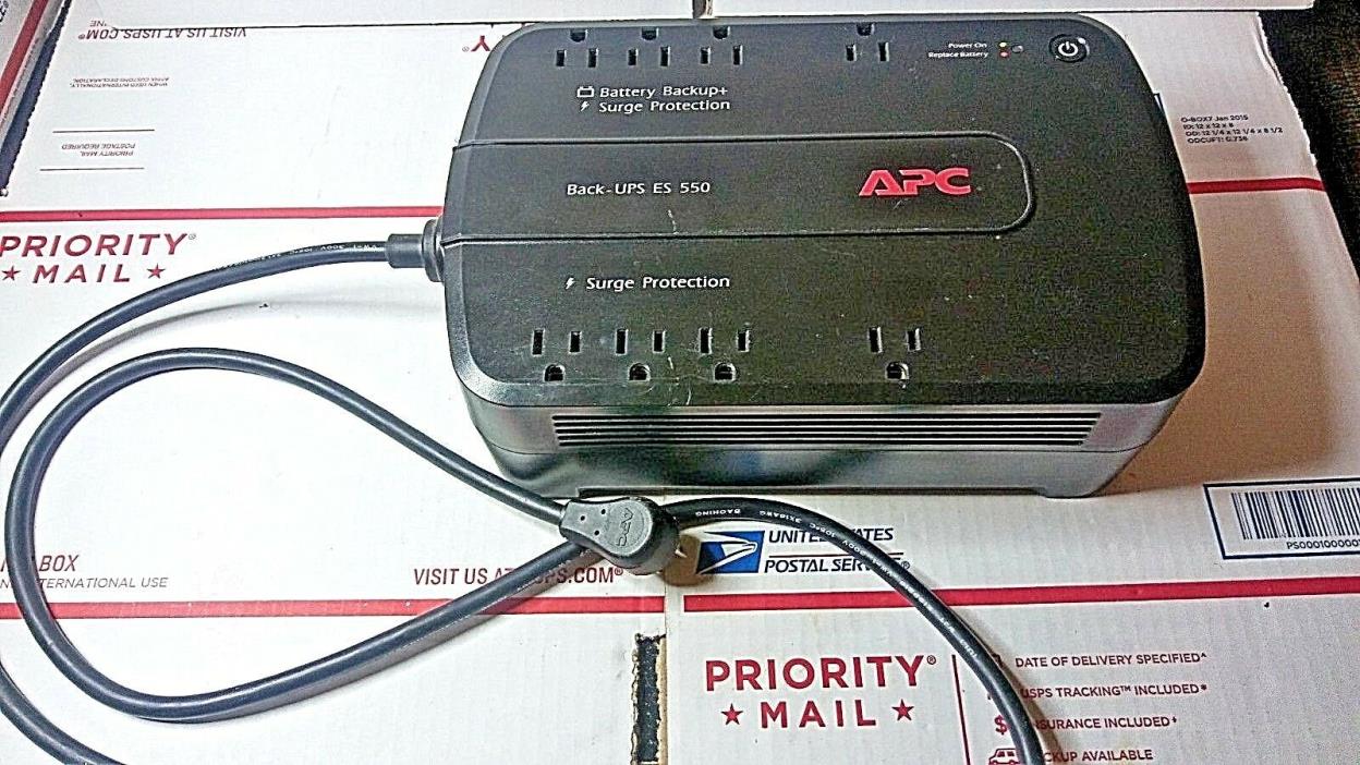 APC UPS: 550VA  120V BE550G Surge Protector USED TESTED ( NO BATTERY INCLUDED !)
