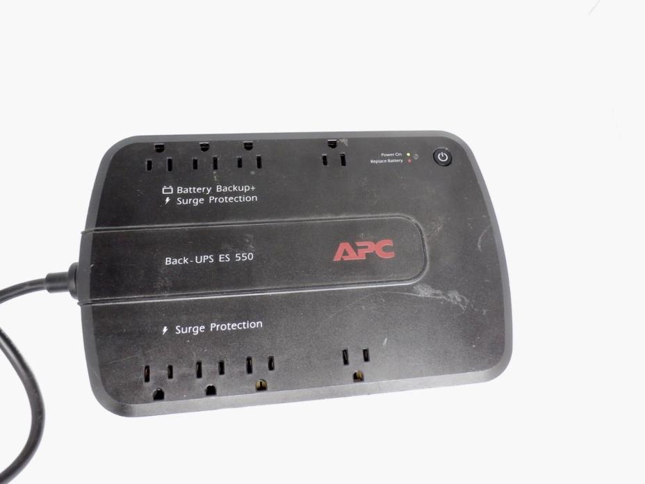 x2 APC Back-UPS ES 550, BE550G 8 Outlet Backup PSU 120V 330W 550VA - NO Battery