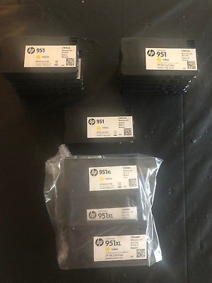 Empty Genuine HP Cartridge Lot of 14 - 11ea HP951 and 3ea HP951XL Yellow