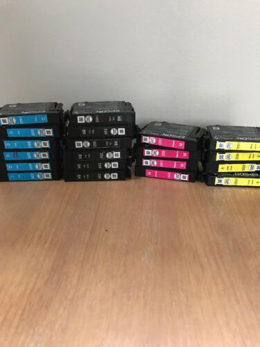 EMPTY Genuine Factory Epson Ink Cartridge 220/220I Lot of 20 Color & Black Ink