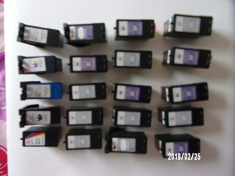 Mix lot of 36 37 Lexmark  Empty Ink Cartridges