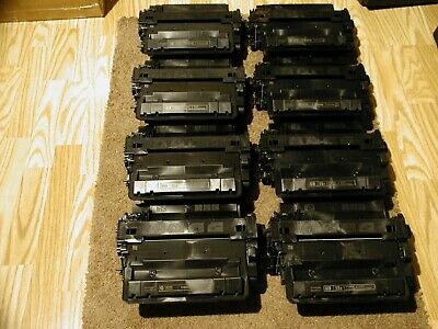 Lot of 8 Empty / Used HP 55X ( CE255X & CE255XC ) Black Virgin Toner Cartridges