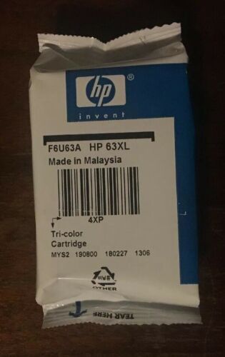 1 New HP 63XL Tricolor INK CARTRIDGE