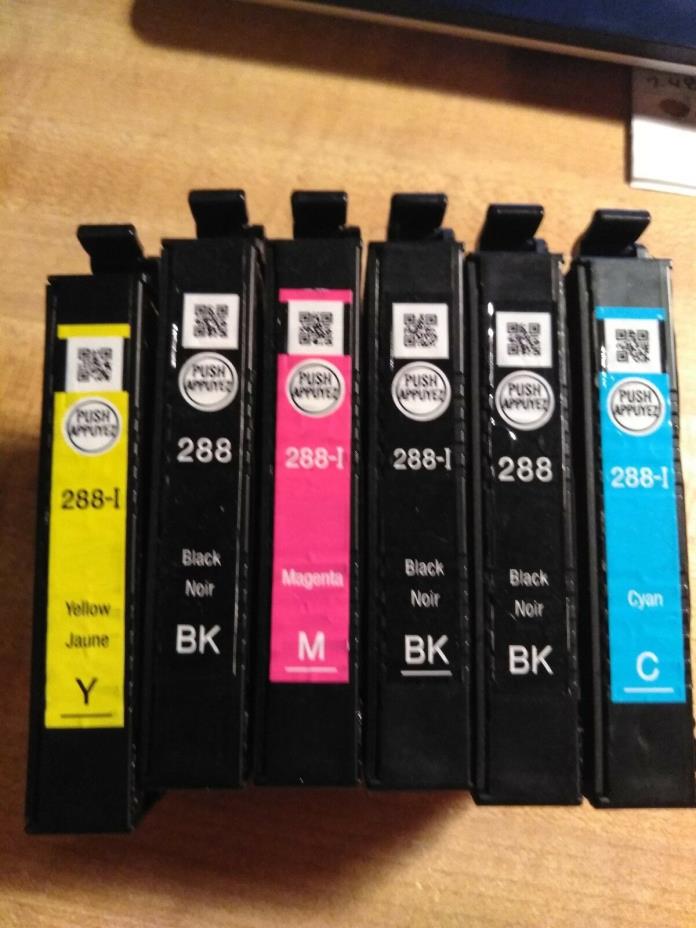 a lot of 6 empty ink cartridges