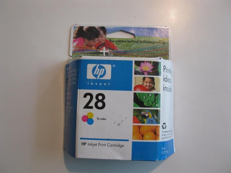 hp printer ink cartridge 28 tri color unopened box