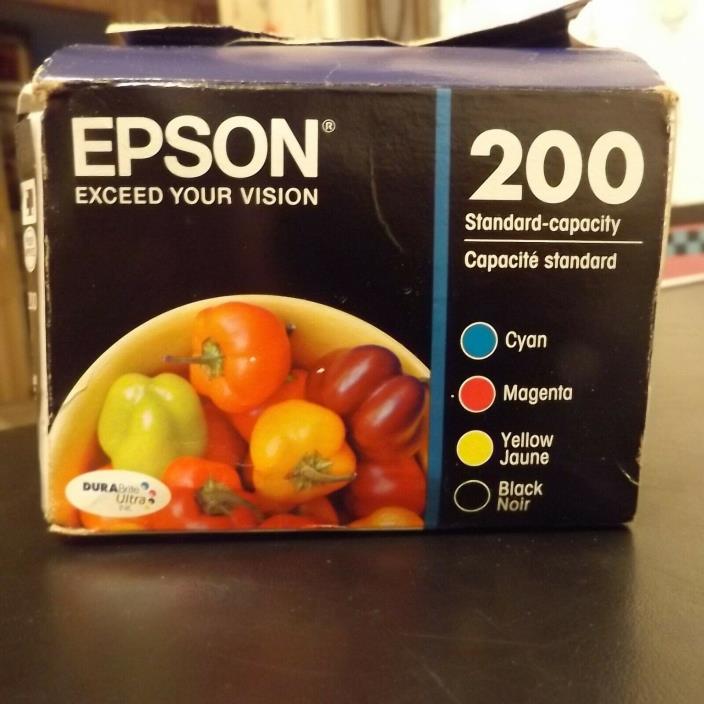 Epson 200 Standard Color BK/C/M/Y Ink Cartridges XP-200, XP-300, XP-310, XP-400