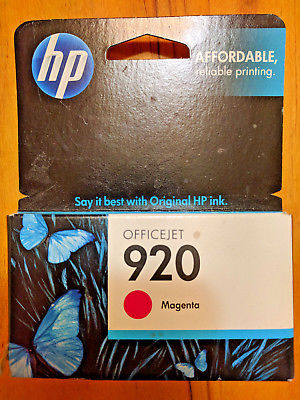 NEW - HP 920 Magenta Original Ink Cartridge HP Officejet 6000, 6500,7000, 7500