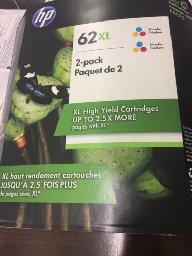 Hp 62xl Tri Color High Yield Ink 2 Pack