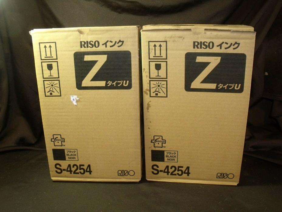 4 Genuine Riso S-4254 Ink Tubes, Risograph EZ 220 MZ 790 RZ 230 310 390 590 790