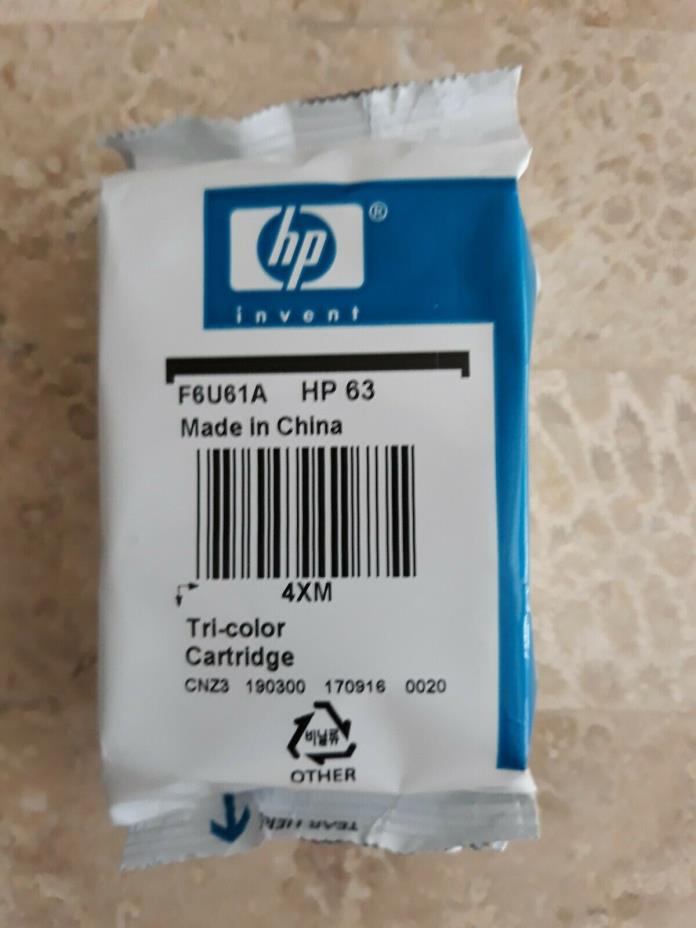 HP 63 Tri-color Ink Printer Cartridge F6U61AN#140