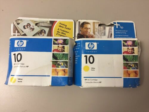 Lot Of 2 - HP 10 Ink Cartridge Yellow - C4842A
