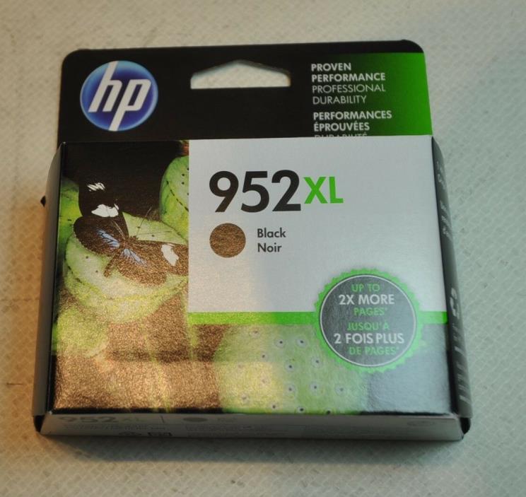 HP Genuine 952XL Black Ink Cartridge SEALED Exp 2018 FREE S/H