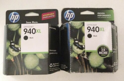 HP 940 XL Black Ink Cartridges 2 Packs