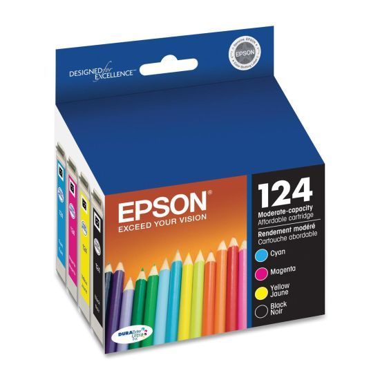 Epson 124 Ink Cartridges C,M,Y,B