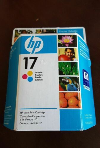 HP 17 Tricolor Ink Cartridge GENUINE OEM - NEW AND SEALED Exp. 1/2009