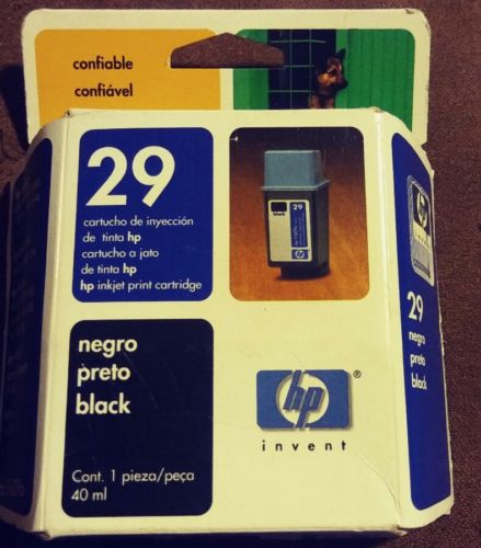 Genuine OEM HP 29 Black Printer Ink Cartridge 51629A EXP 01/2004 NIB