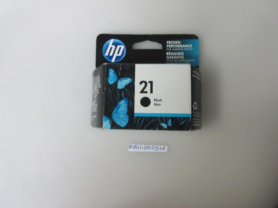 HP 21 Black Ink Cartridge. Exp May 2018