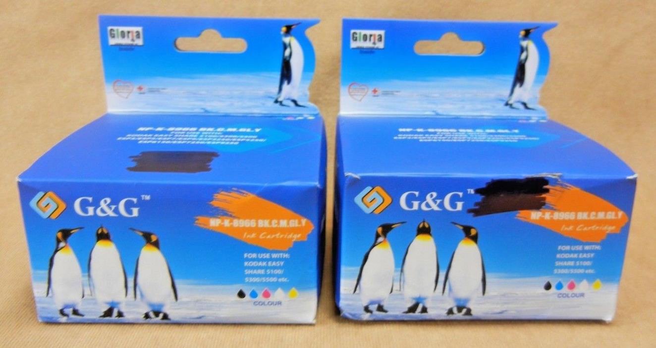 Kodak Easy Share Color Ink Cartridge G&G NP-K-8966 BK.C.M.GL.Y