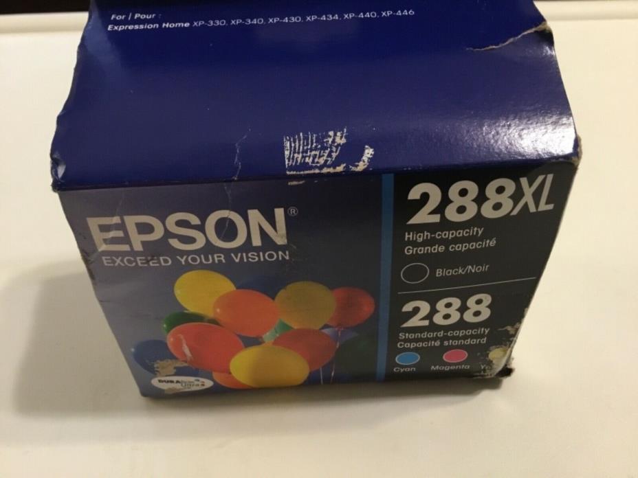 Genuine Epson 288XL Black & 288XL Color Ink Cartridge Factory Seeled