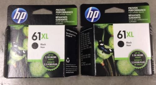 HP 61XL High Yield Ink Cartridge - Black (Pack of 2)
