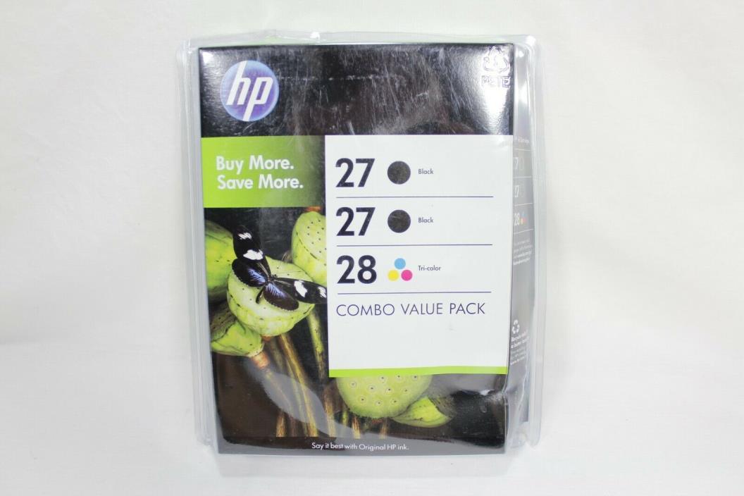 HP 27 + 27 + 28 Black and Tri-color Ink Combo Pack C9343BN