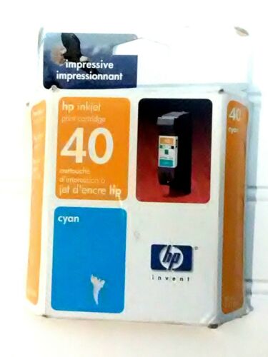 HP Genuine OEM 40 Cyan Inkjet Cartridge Expired